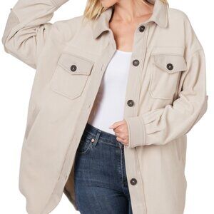 Elbow Patch Pocketed Shacket